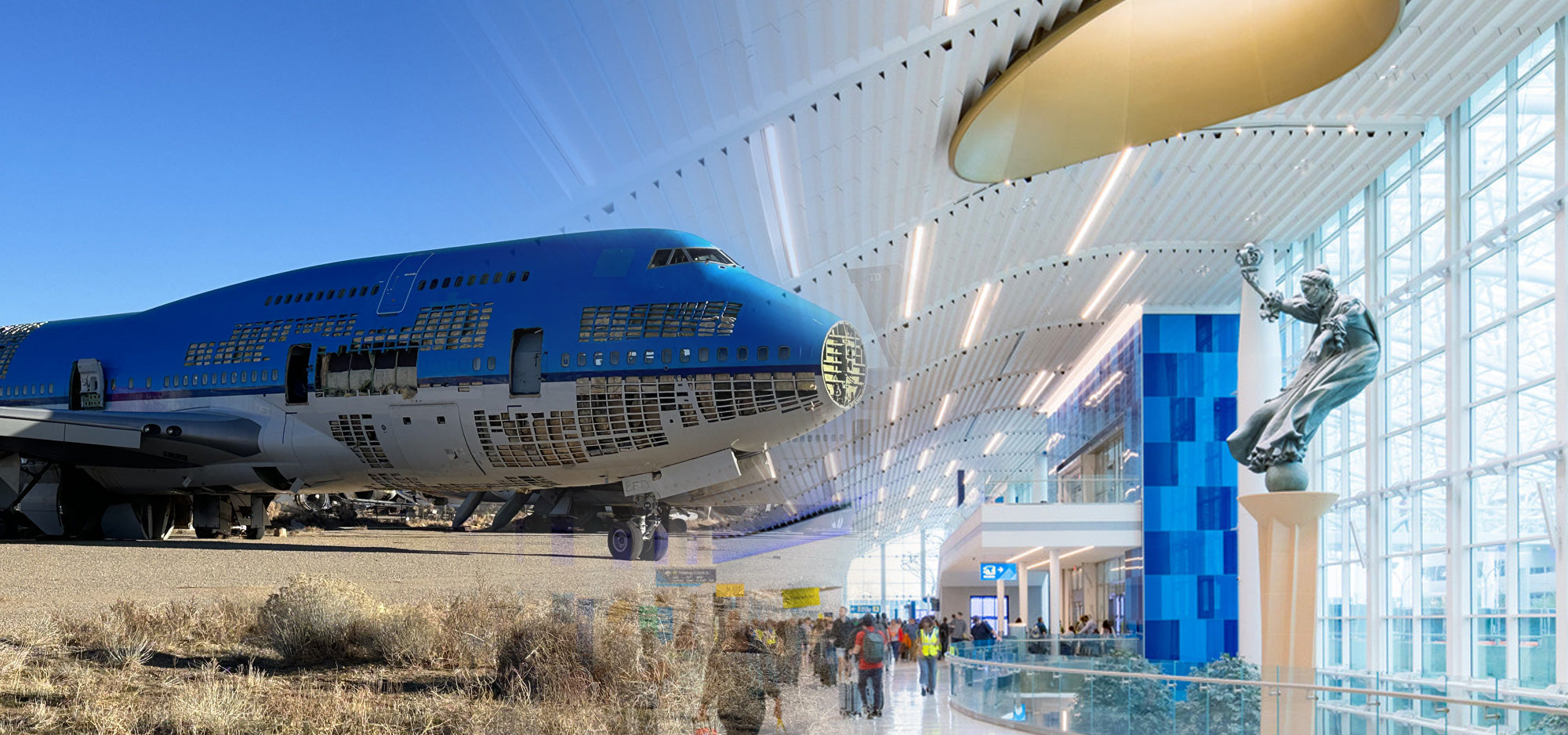 KLM 747: Aviation Meets Art at Charlotte Douglas International Airport