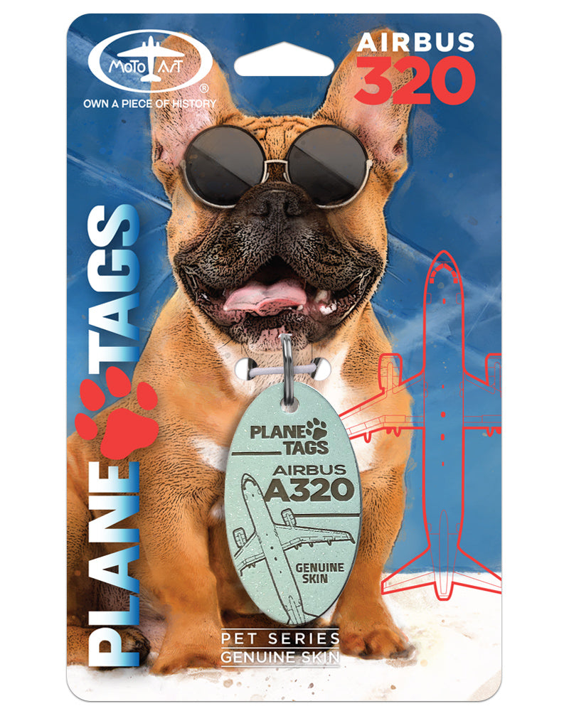 Airbus A320 PlaneTags for Pets - Pet ID Tags - Gift for Dog