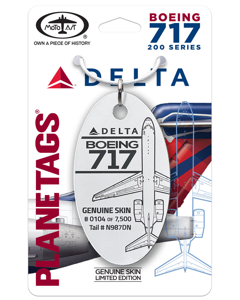 Custom DELTA 717-23S-N987DN MotoArt PlaneTags Custom DELTA 717-23S-N987DN MotoArt PlaneTags