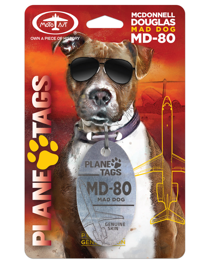 McDonnell Douglas MD-80 PlaneTags Pet Tags