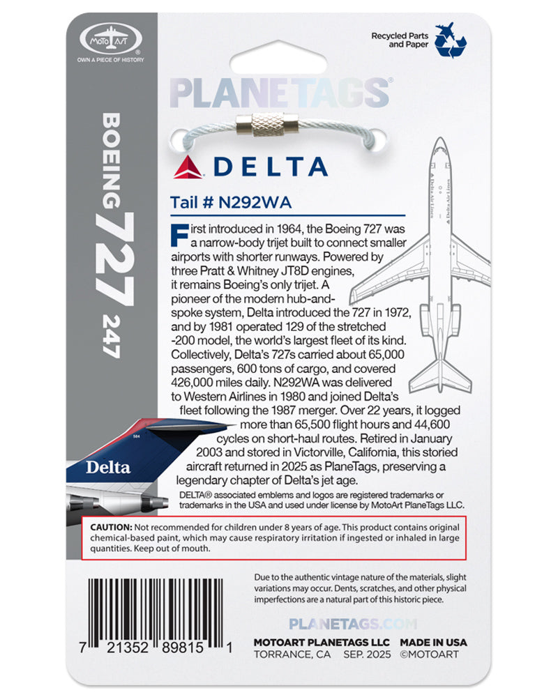 Custom DELTA®-Boeing 727-N292WA