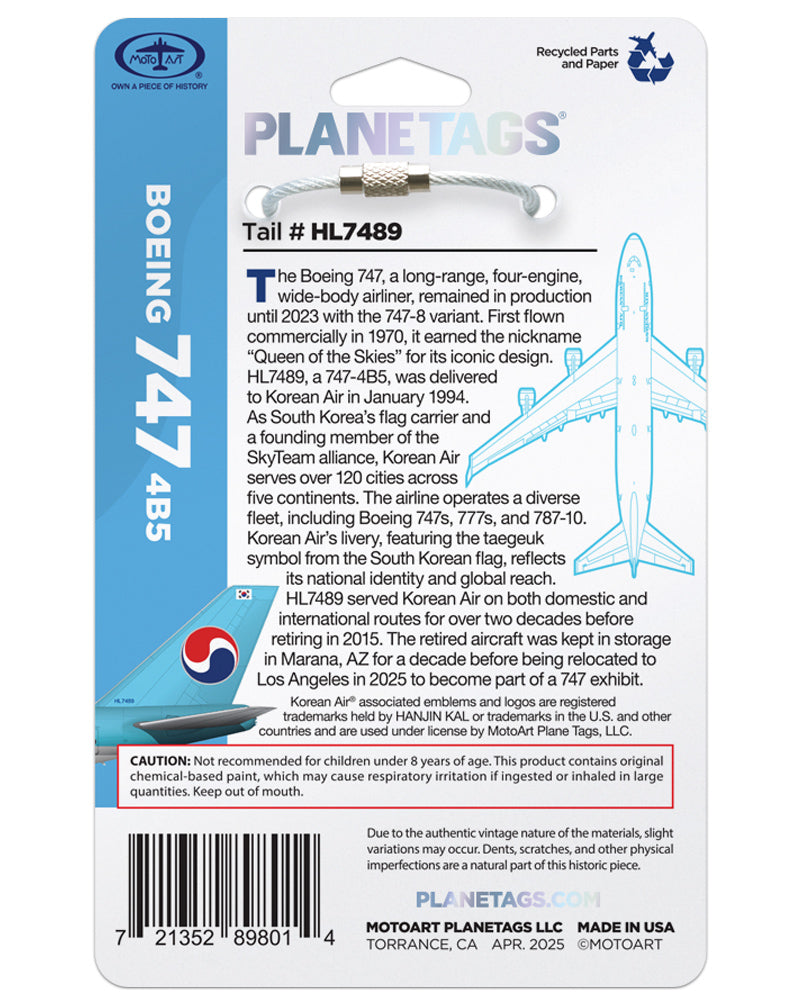 Custom Korean Air® 747-HL7489