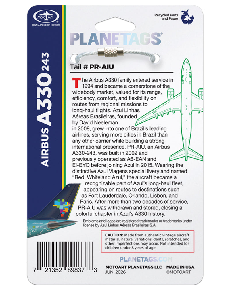 Azul Airlines® A330 PR-AIU