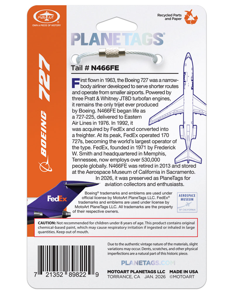Custom FedEx® Boeing® 727 N466FE