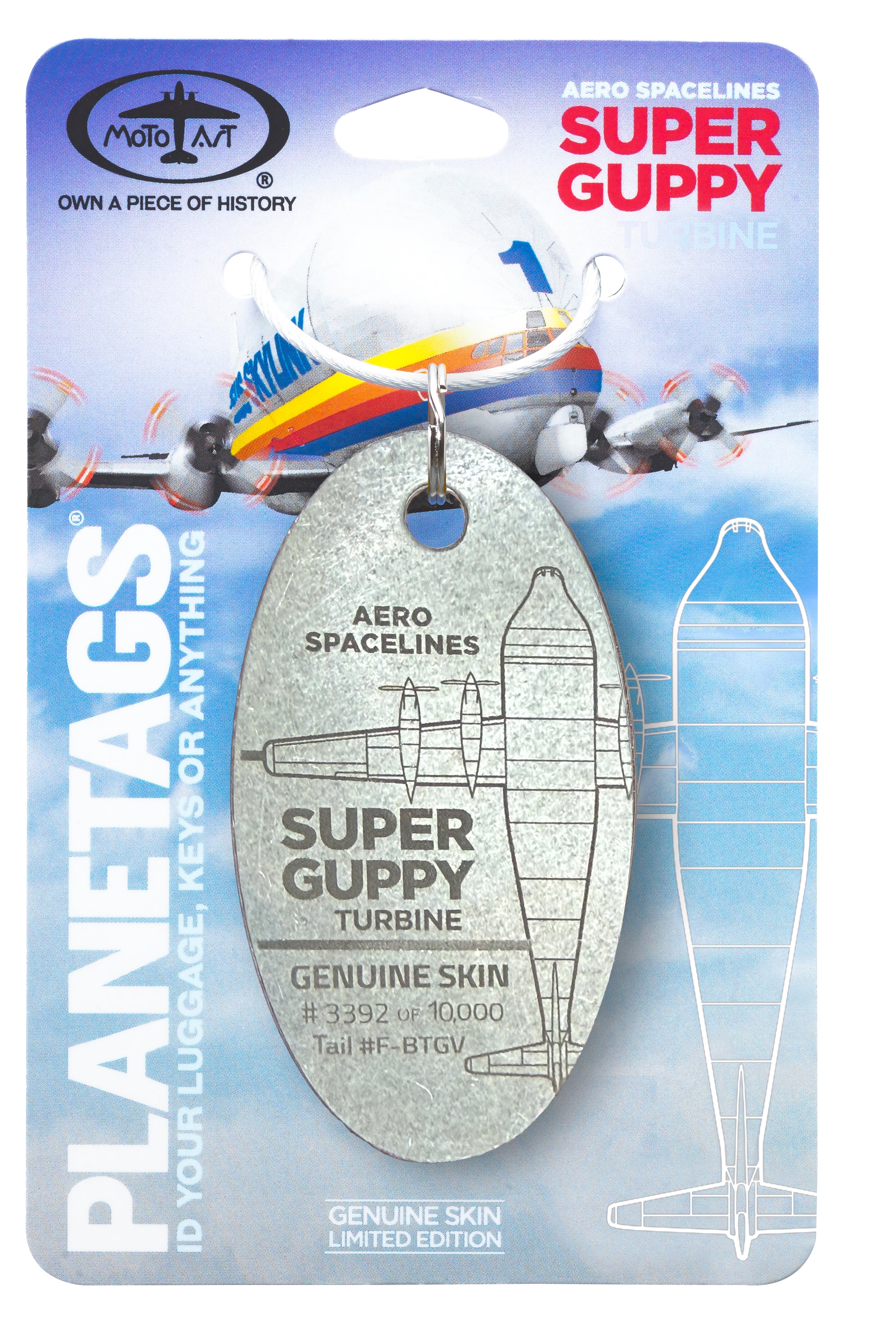 Super Guppy Turbine - PLANETAGS TAIL #F-BTGV