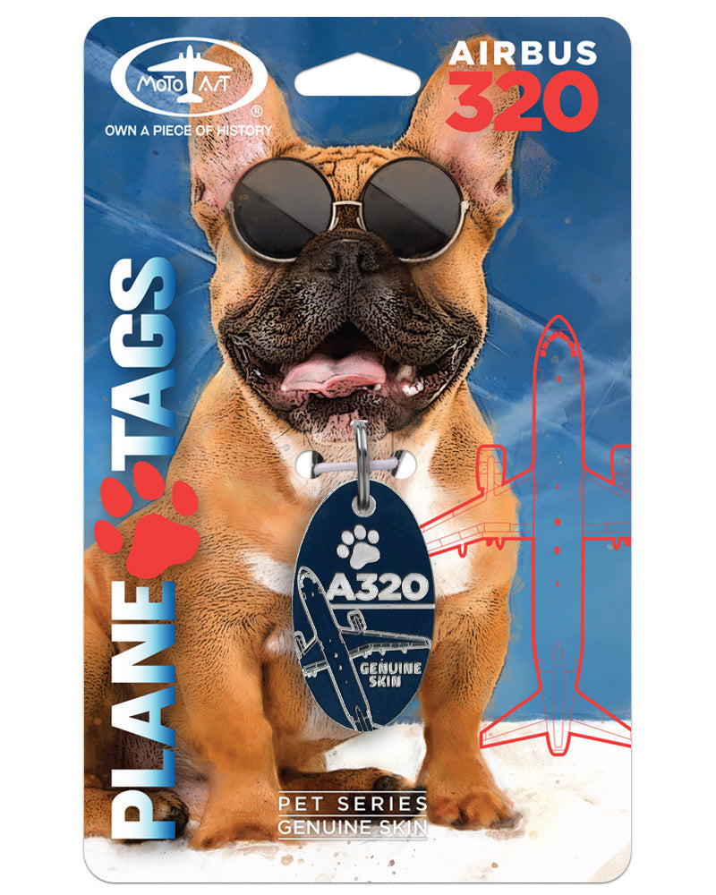 Custom Airbus A320 PlaneTags Pet Tags