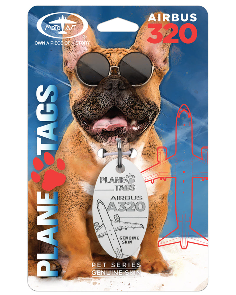 Custom Airbus A320 PlaneTags Pet Tags