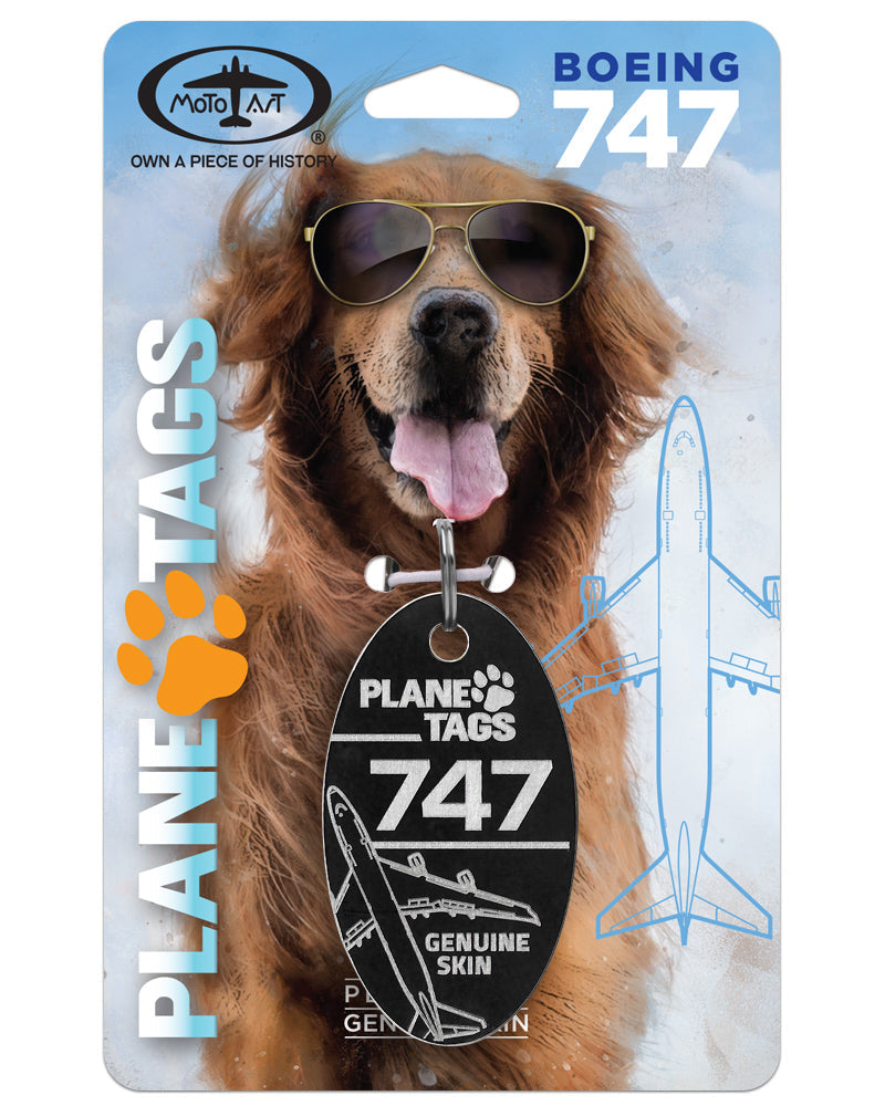 Custom Boeing 747 PlaneTags Pet Tags