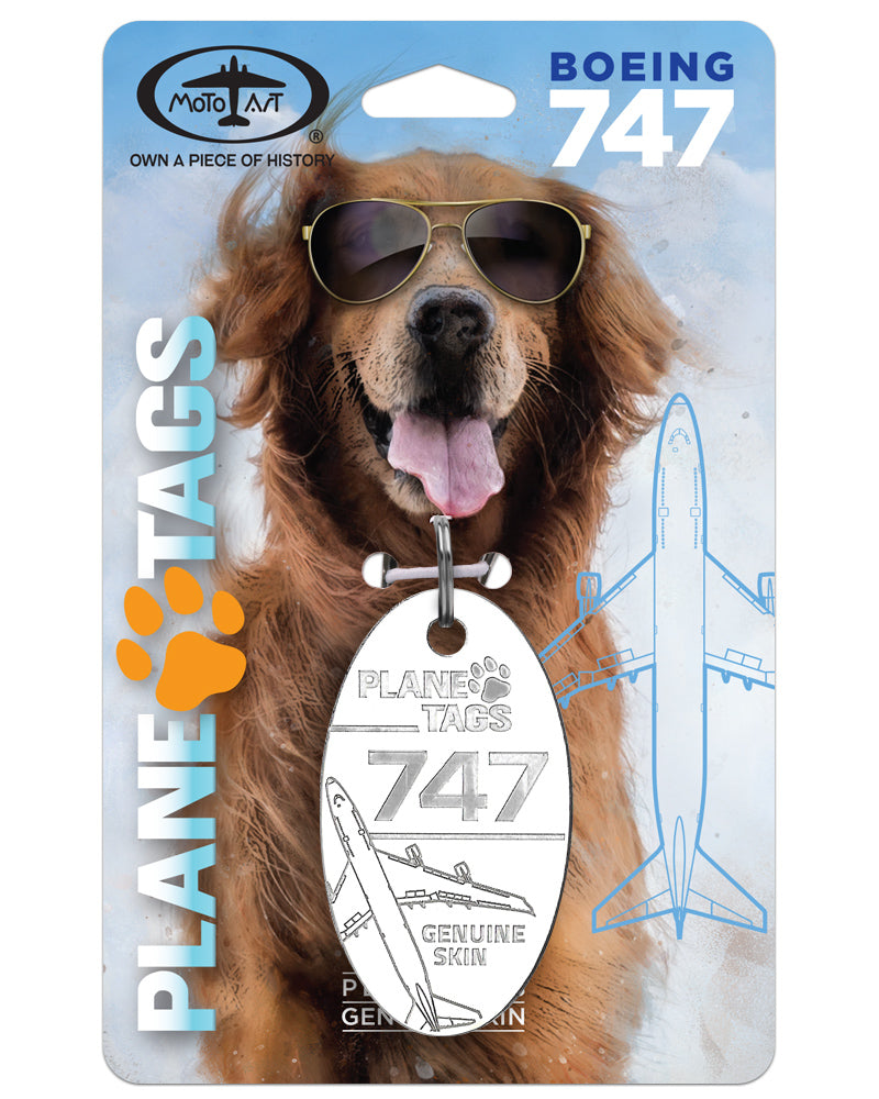 Boeing 747 PlaneTags Pet Tags