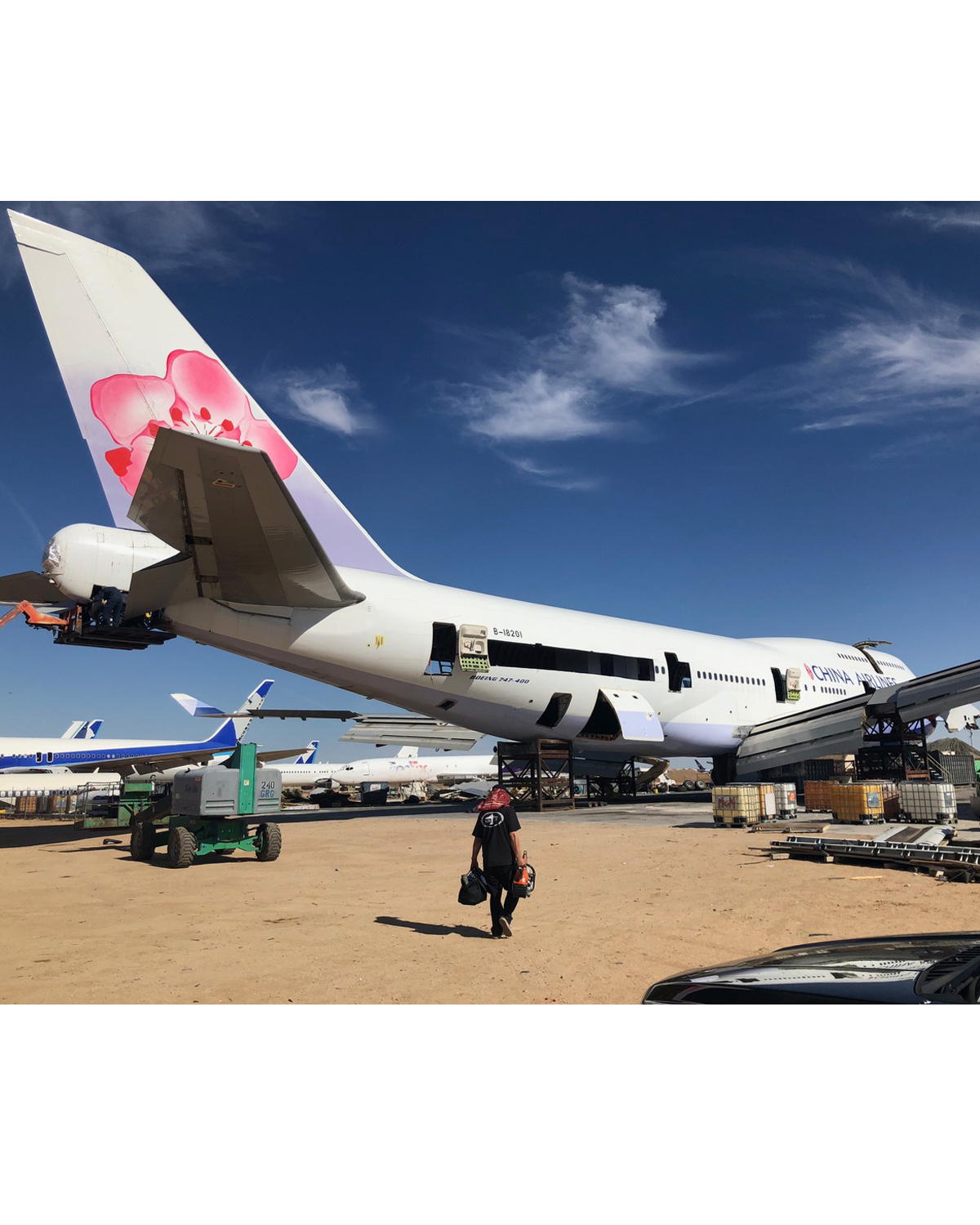 チャイナ エアライン ボーイング 747-400、尾翼 #B-18201