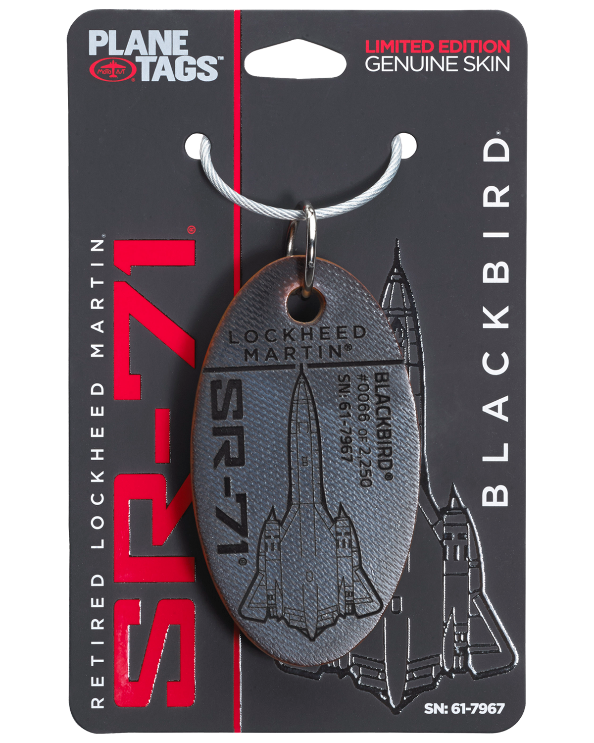 PLANETAGS SR-71 BLACKBIRD プレーンタグ ブラックバード Lockheed SR-71 Blackbird™ Tail #17967 PlaneTag – MotoArt