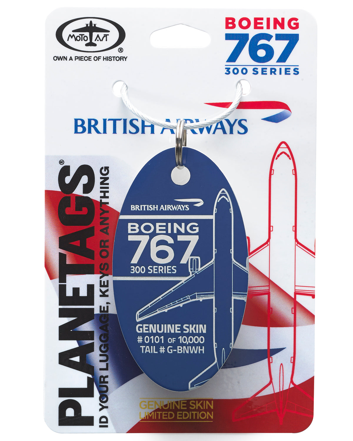 British Airways 767 - PLANETAGS TAIL #G-BNWH