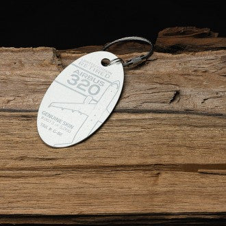 Custom Airbus 320 PlaneTag Tail# G-BE