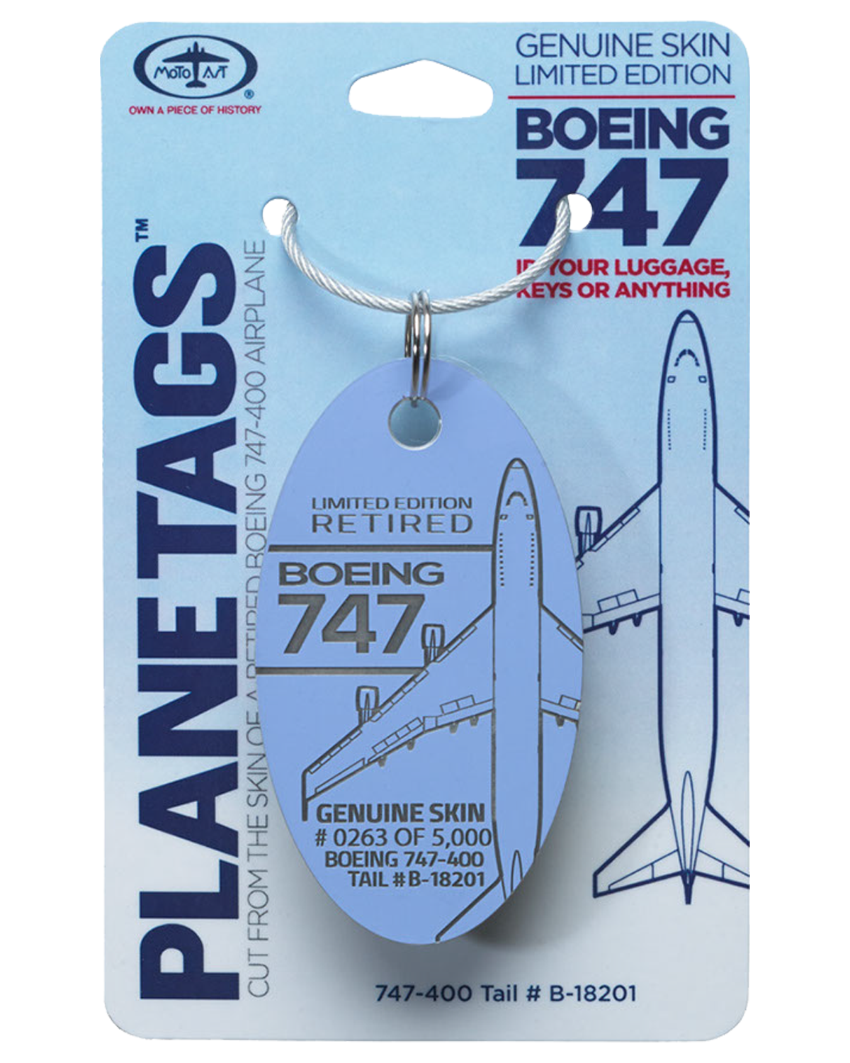 チャイナ エアライン ボーイング 747-400、尾翼 #B-18201