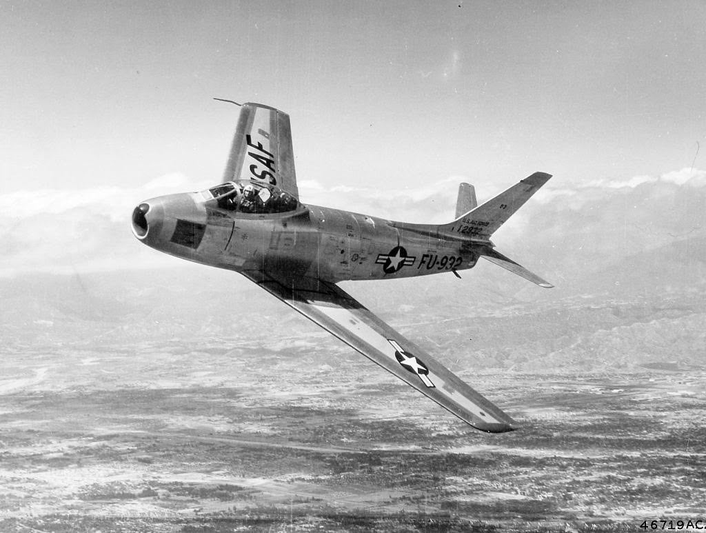 Inconic Shot of a F-86 Sabre Retired Aircraft