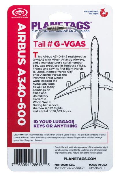Varga Girl A340 PlaneTag