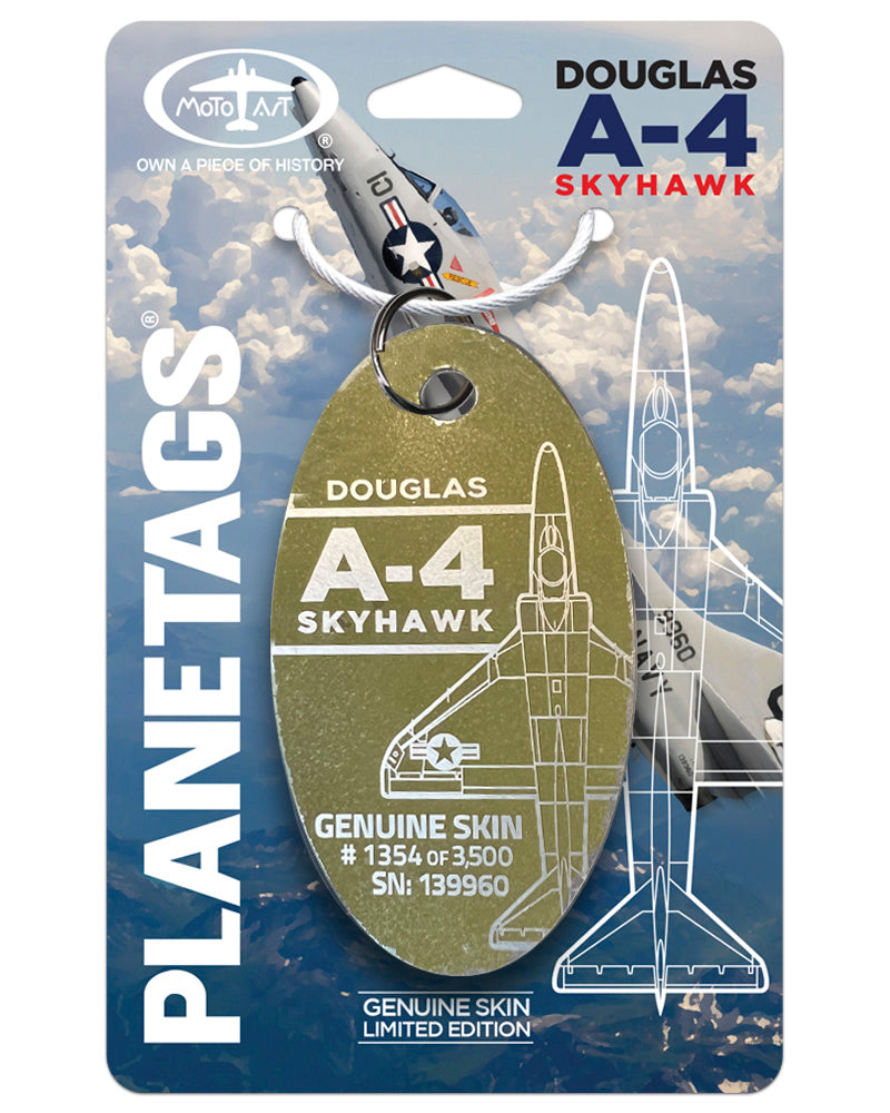 ダグラス A-4 スカイホーク飛行機タグ # 139960 – MotoArt PlaneTags