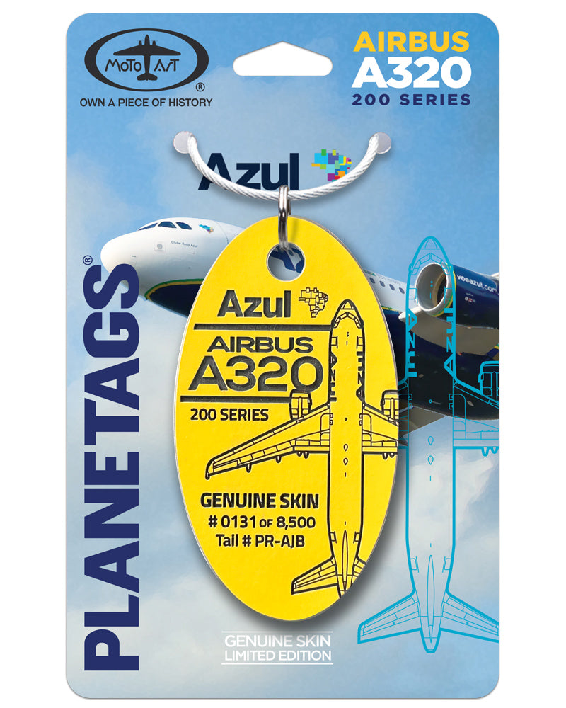 Azul® Airbus A320 PlaneTags | Aircraft Skin from PR-AJB – MotoArt