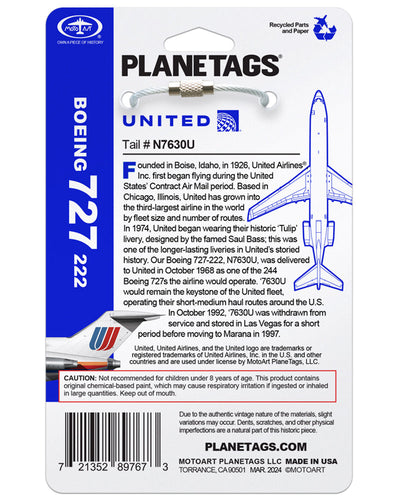 Custom United Airlines® 727- N7630U