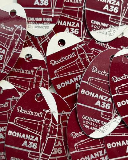Beechcraft Bonanza A36 - PLANETAGS TAIL #N6678D
