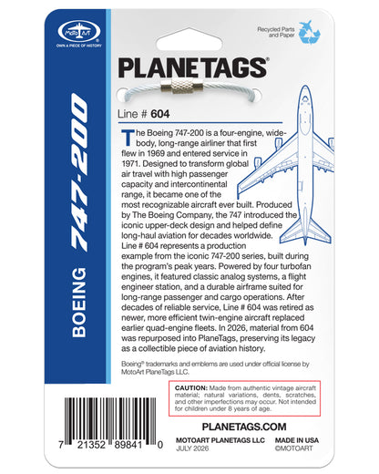 Boeing® 747  LINE # 604