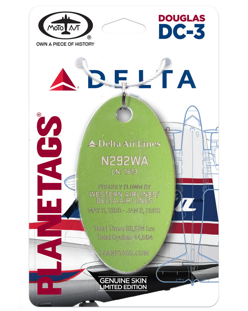 Delta 727-200 ADV N292WA PlaneTags | Western & Delta Collectible