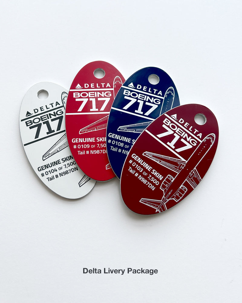 DL デルタ航空 Planetags B717 DELTA® 717-23S-N987DN – MotoArt PlaneTags