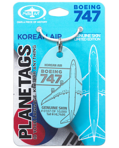 Korean Air Boeing 747-400 PlaneTags HL7495