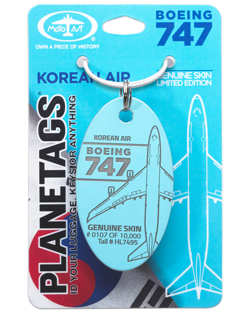 Korean Air Boeing 747-400 PlaneTags HL7495