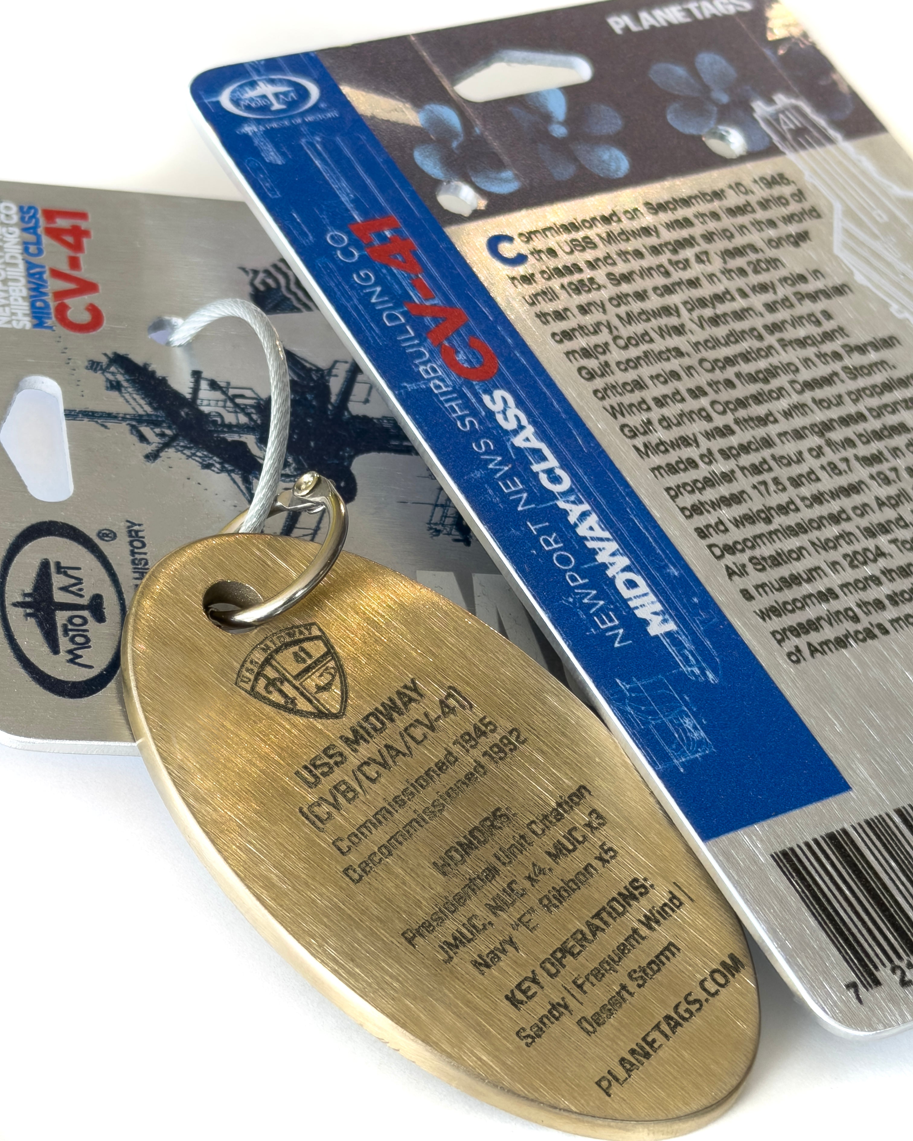 USS Midway Propeller Screw PlaneTag – Authentic Manganese Bronze