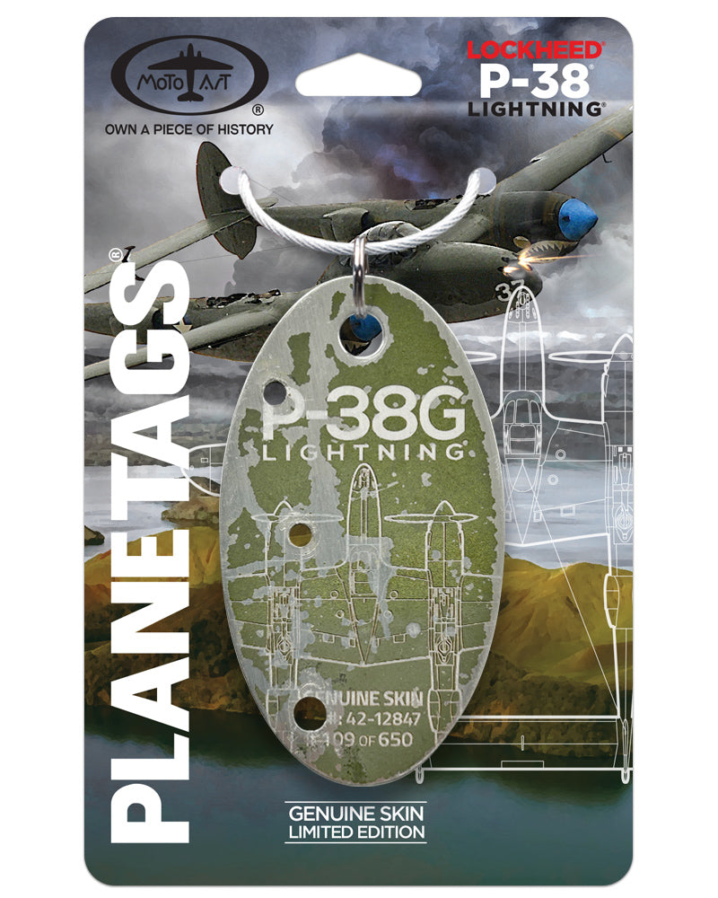 P-38 LIGHTNING 42-12847 - MotoArt PlaneTags