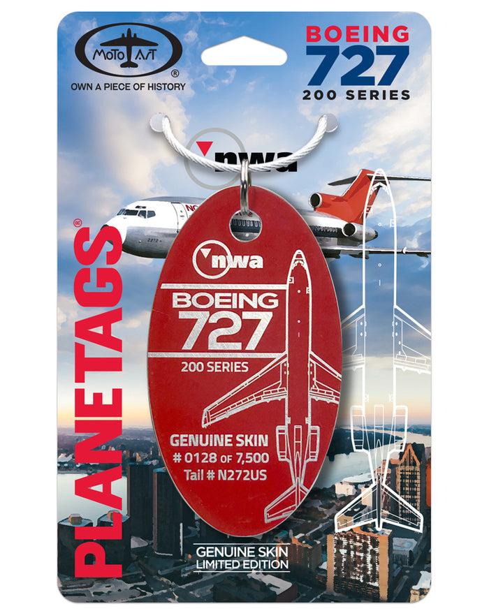 Northwest® 727-251-N272US PlaneTags – MotoArt PlaneTags