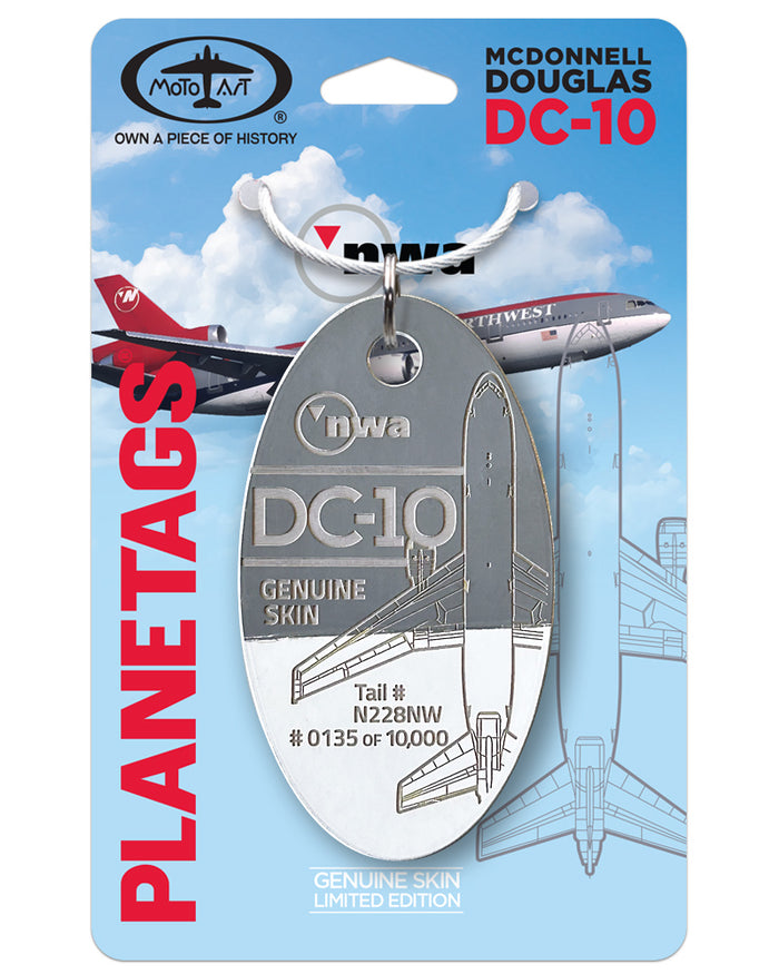 Northwest® DC-10 N228NW PlaneTags – MotoArt PlaneTags