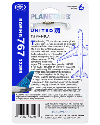 Custom United Airlines® 767-N646UA