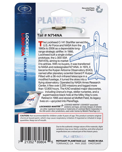 Custom L-300 STARLIFTER-N714NA – MotoArt PlaneTags
