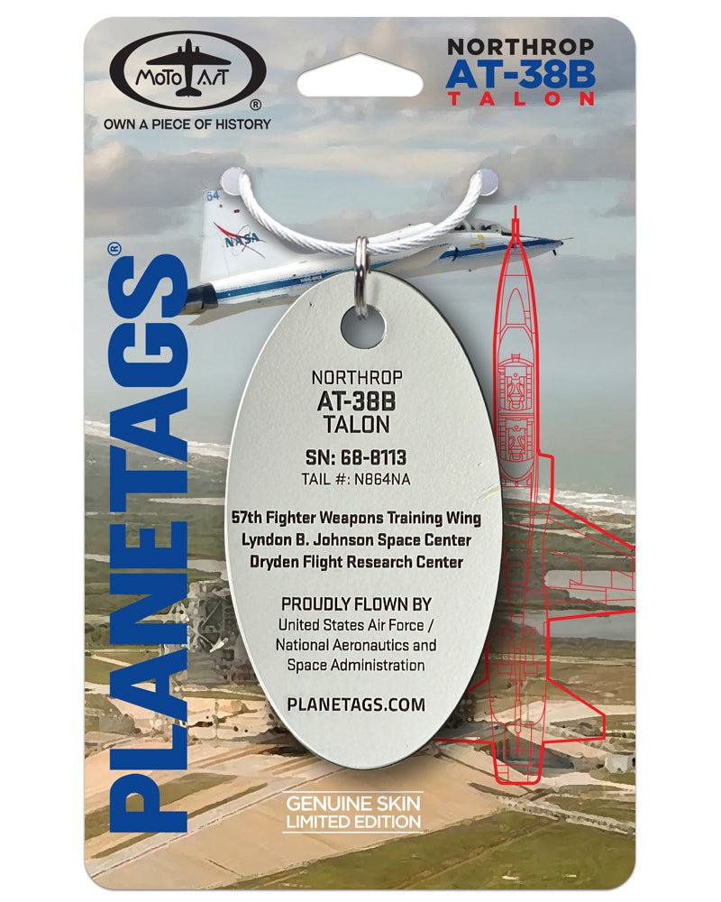 NASA AT-38B Talon PlaneTags | N864NA – MotoArt PlaneTags