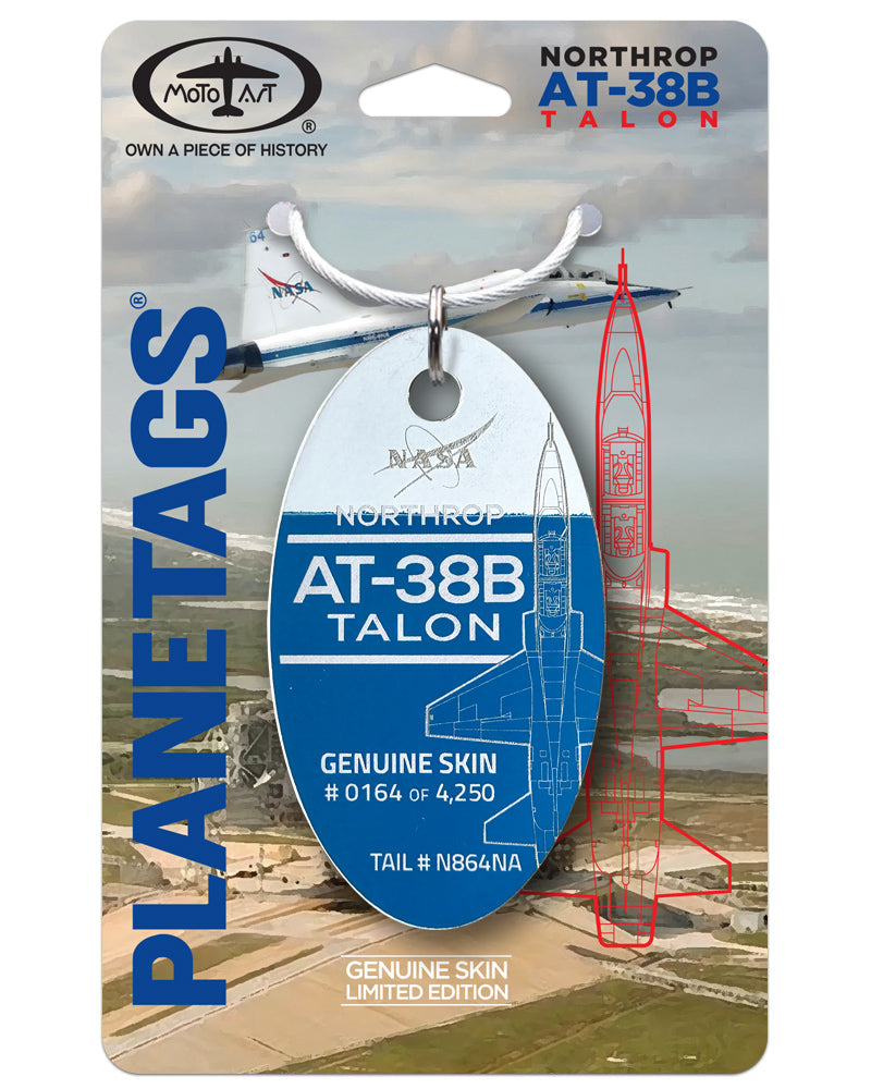 NASA バッジリール 宇宙デザイン NASA AT-38B Talon PlaneTags | N864NA – MotoArt PlaneTags