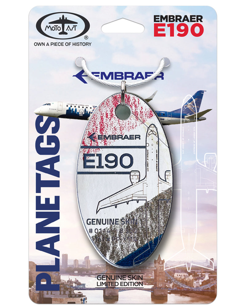 Embraer E190 Prototype PlaneTags | Authentic Aircraft Skin