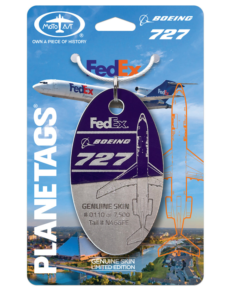 FedEx® Boeing® 727 PlaneTag – Aircraft N466FE “Gideon” – MotoArt