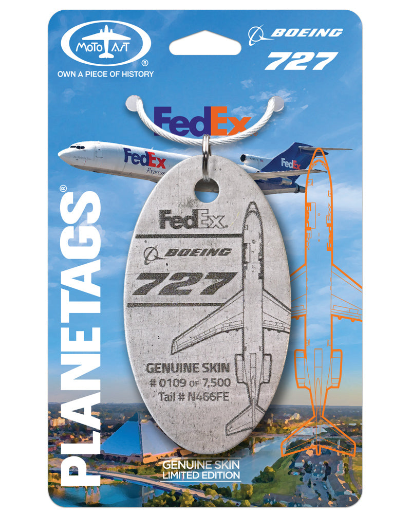 FedEx® Boeing® 727 PlaneTag – Aircraft N466FE “Gideon” – MotoArt