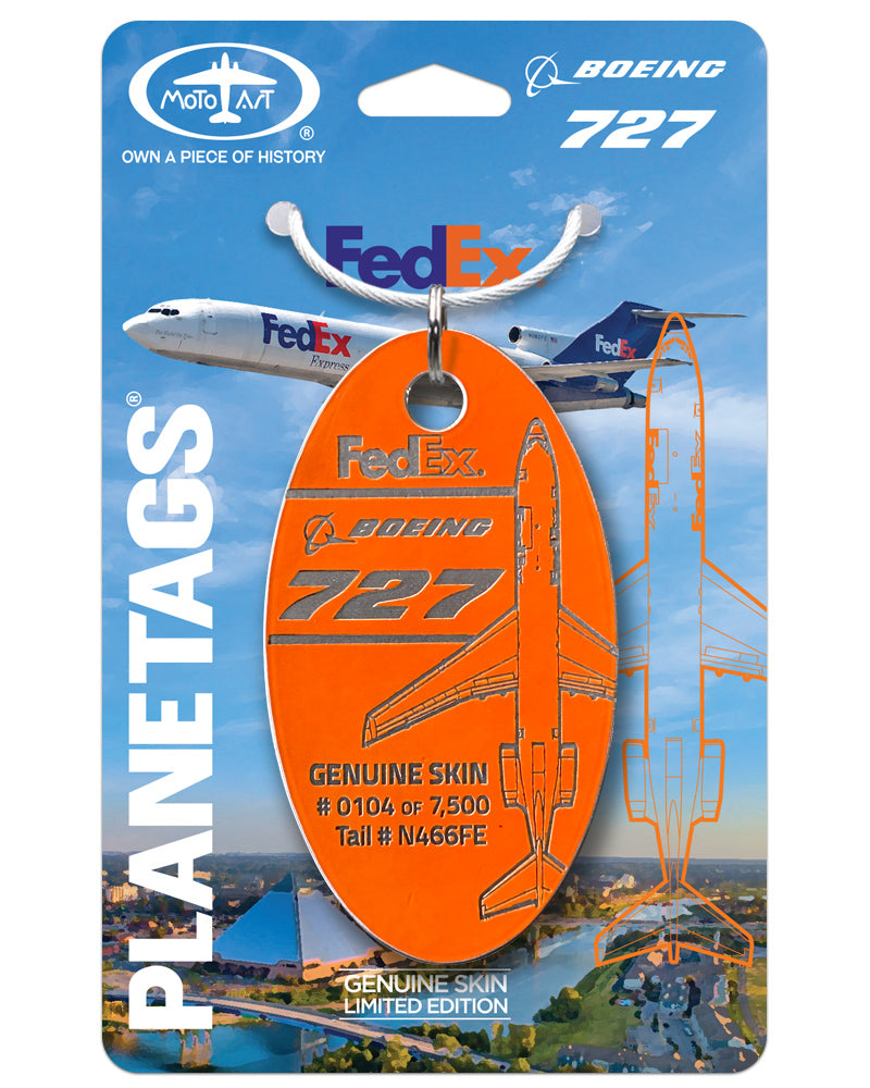 FedEx® Boeing® 727 PlaneTag – Aircraft N466FE “Gideon” – MotoArt