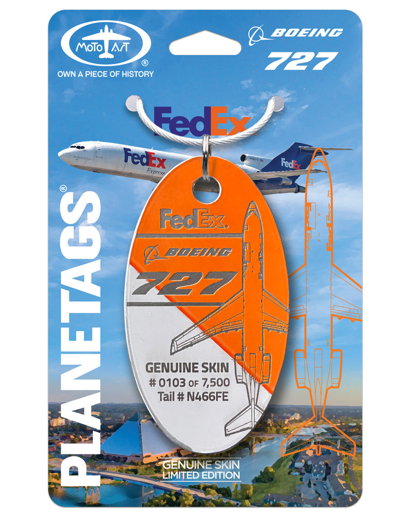 FedEx® Boeing® 727 PlaneTag – Aircraft N466FE “Gideon” – MotoArt