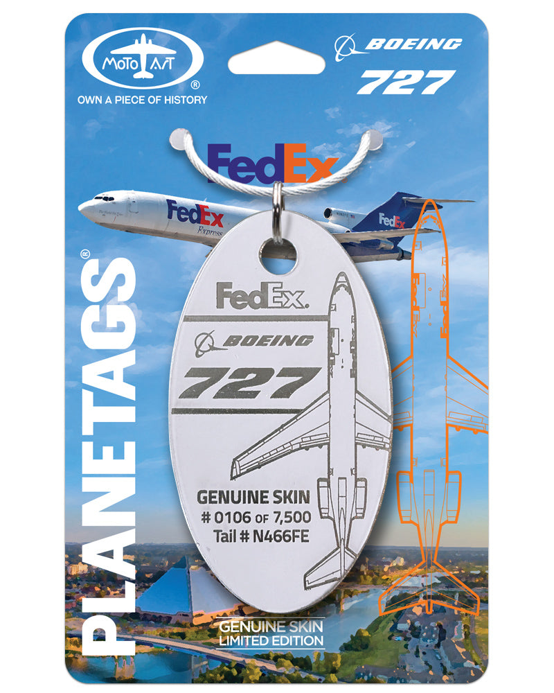 FedEx® Boeing® 727 PlaneTag – Aircraft N466FE “Gideon” – MotoArt