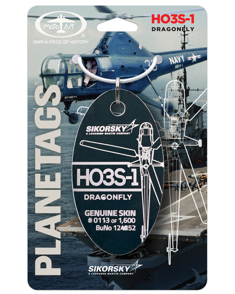 Sikorsky H-5 Dragonfly HO3S-1 PlaneTag | Navy Helicopter BuNo