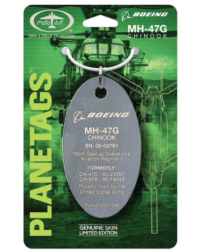 MH-47G Chinook 05-03761 PlaneTags | Night Stalker Helicopter Tag