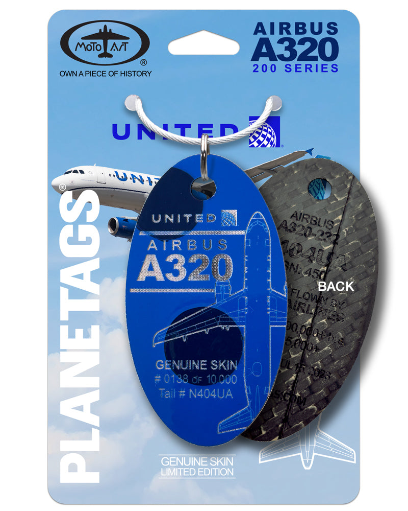 Airbus A320 N404UA PlaneTags | United Airlines® Collectible