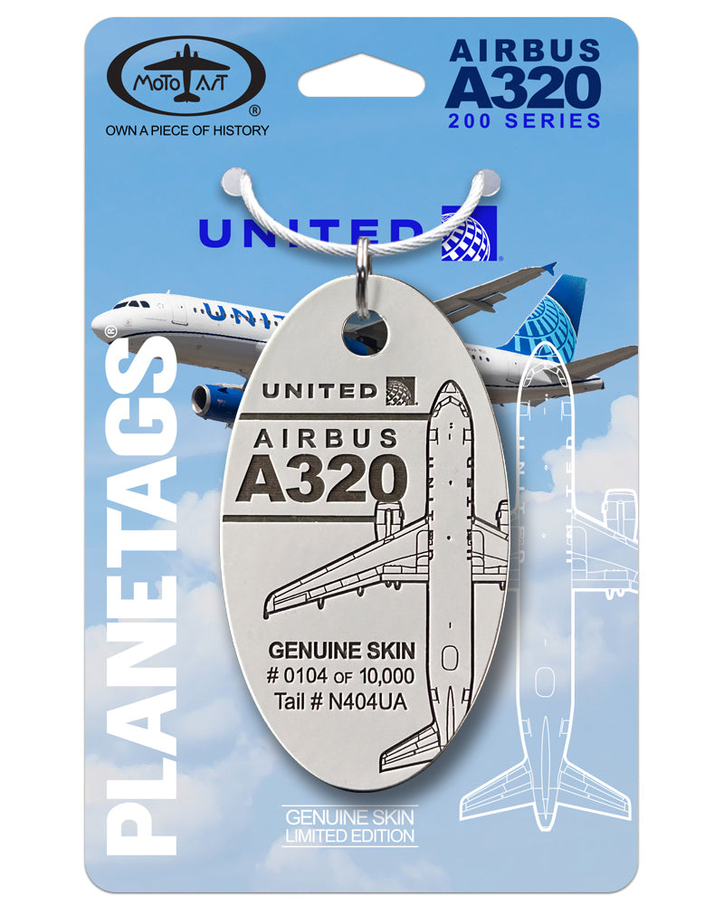 Airbus A320 N404UA PlaneTags | United Airlines® Collectible