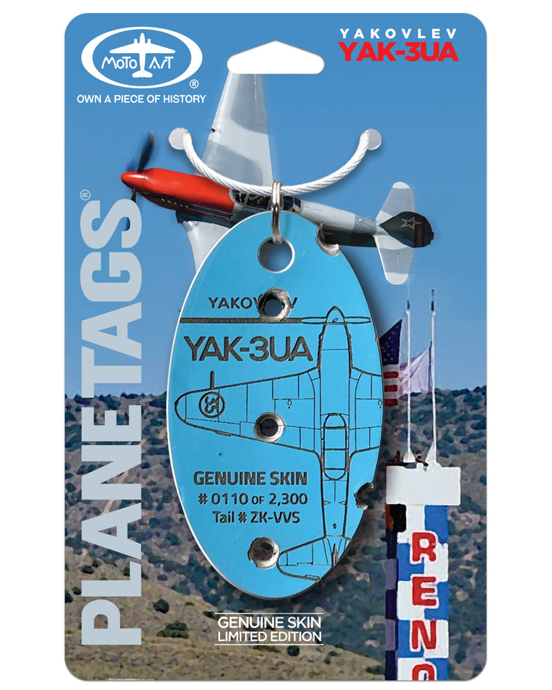 A yako♡ Yakovlev Yak-3UA PlaneTags | Full Noise Reno Air Racer – MotoArt