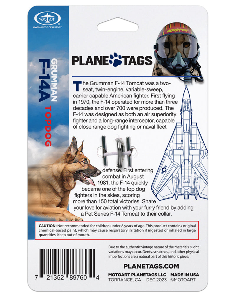 F-14A PlaneTags Pet Tags