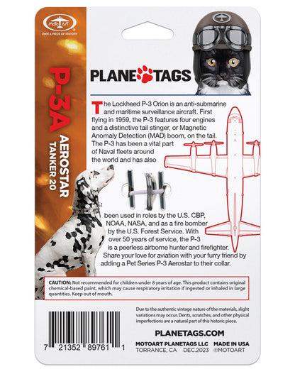 Custom P-3A PlaneTags Pet Tags